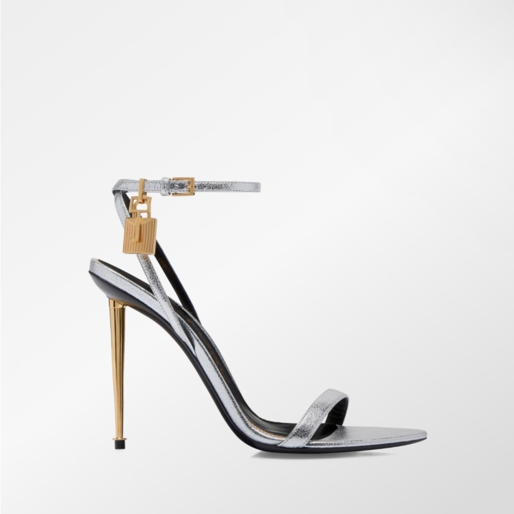 TOM FORD- Padlock Metallic heels